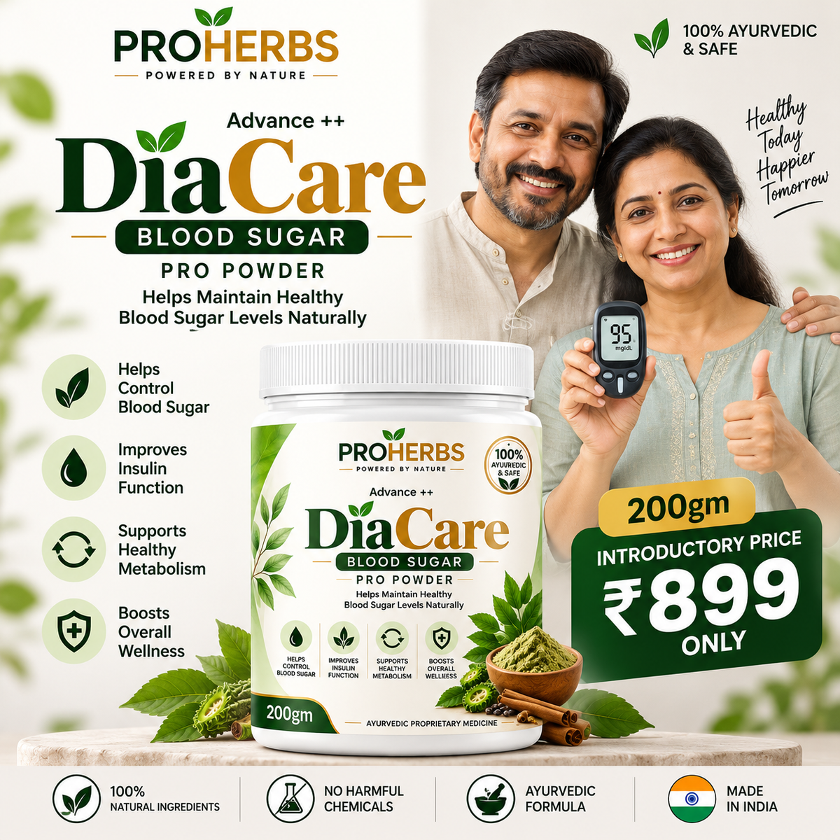 PROHERBS DiaCare Blood Sugar Pro Powder