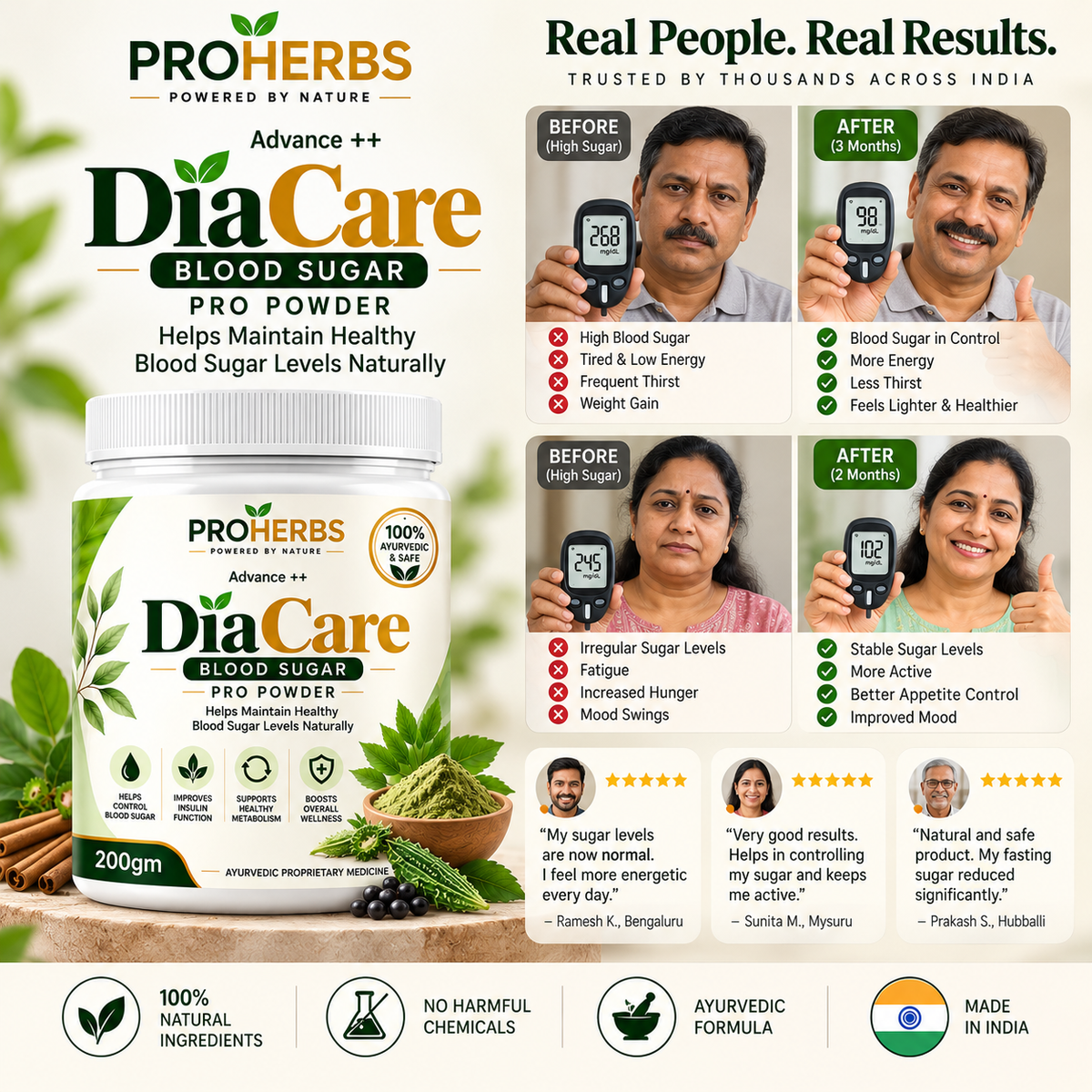 PROHERBS DiaCare Blood Sugar Pro Powder